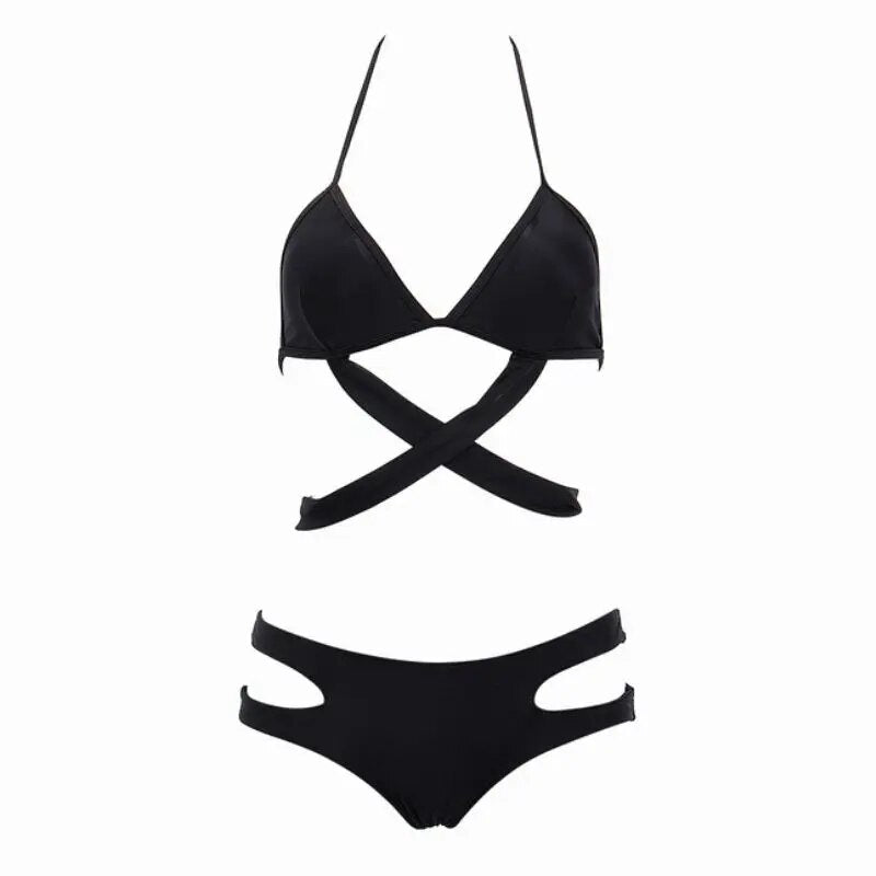 Summer Bikinis Women Push-up Bikini Set Padded Bandage Swimsuit Swimming Suits For Womens Swimwear Summer Beachwear