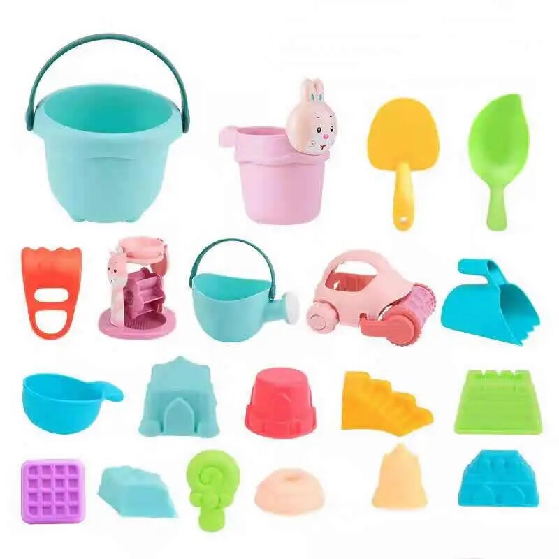 Beach Toys For Kids Play Water Toys Sand Box Set Kit Sand Table Sand Bucket Summer Toys for Beach Play Sand Water Game Play Cart