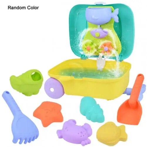 Beach Toys For Kids Baby Beach Game Toys Children Sandbox Set Kit Summer Toys For Beach Play Sand Water Game Trolley Case