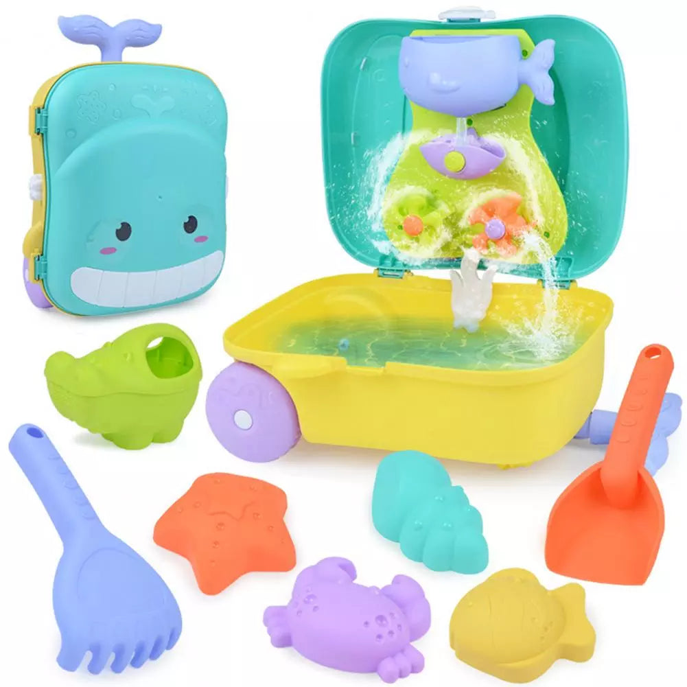 Beach Toys For Kids Baby Beach Game Toys Children Sandbox Set Kit Summer Toys For Beach Play Sand Water Game Trolley Case