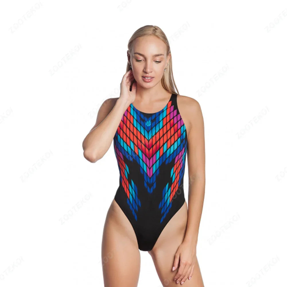 Madwave Women's Sexy Swimsuit for Pool Sports, Diving, Surfing, Triathlon & Fitness