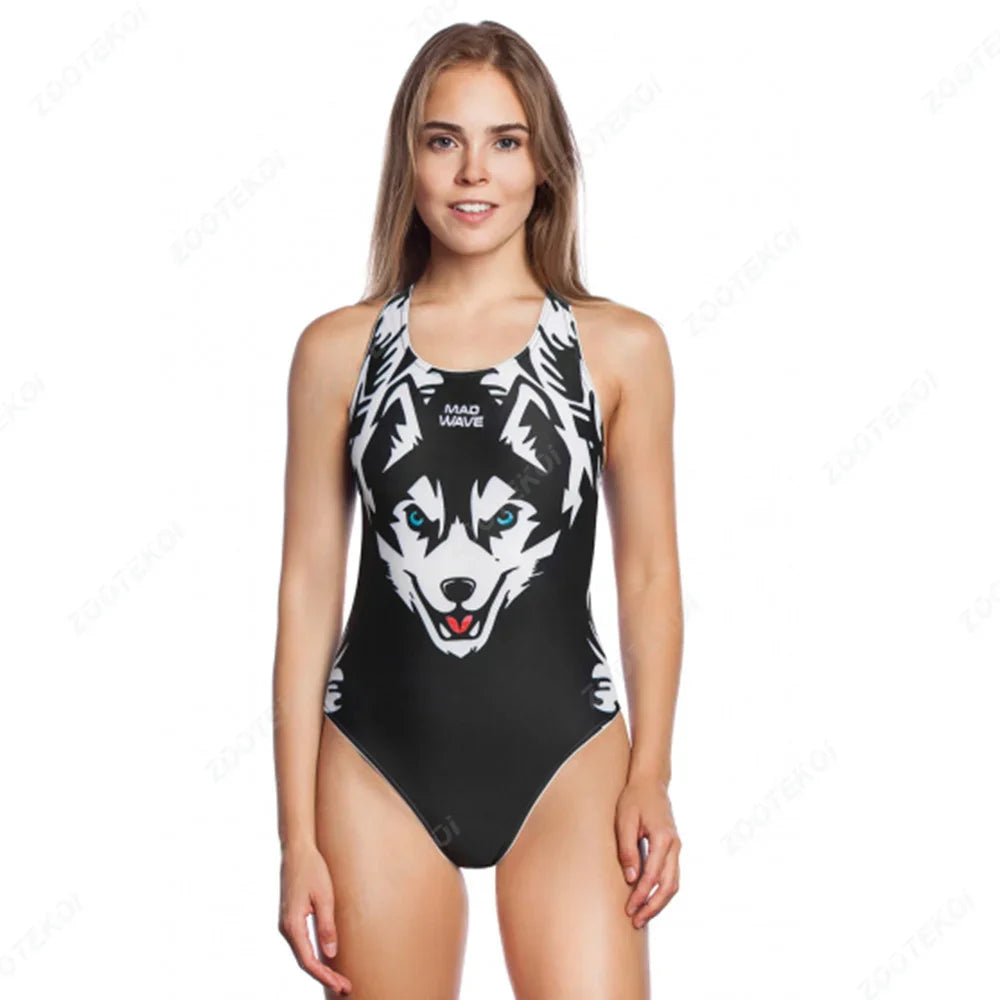 Madwave Women's Sexy Swimsuit for Pool Sports, Diving, Surfing, Triathlon & Fitness