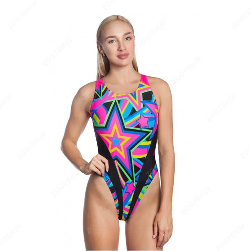 Madwave Women's Sexy Swimsuit for Pool Sports, Diving, Surfing, Triathlon & Fitness