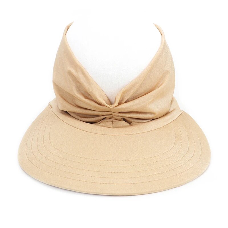 Foldable Summer Beach Hat Big Visor Sun Hats for Women Summer Beach Outdoor UV Protection Top Empty Sport Baseball Caps