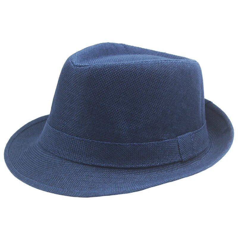 Retro Men Fedoras Top Jazz Felt Wide Brim Hat Summer Old Man Curling Caps Vintage Couple Cap Winter Chapeau Gentleman Sun Hat