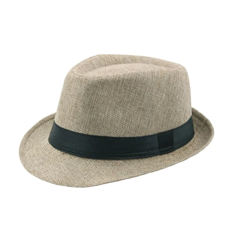 Retro Men Fedoras Top Jazz Felt Wide Brim Hat Summer Old Man Curling Caps Vintage Couple Cap Winter Chapeau Gentleman Sun Hat