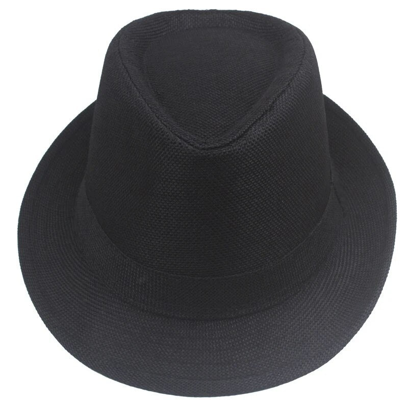 Retro Men Fedoras Top Jazz Felt Wide Brim Hat Summer Old Man Curling Caps Vintage Couple Cap Winter Chapeau Gentleman Sun Hat