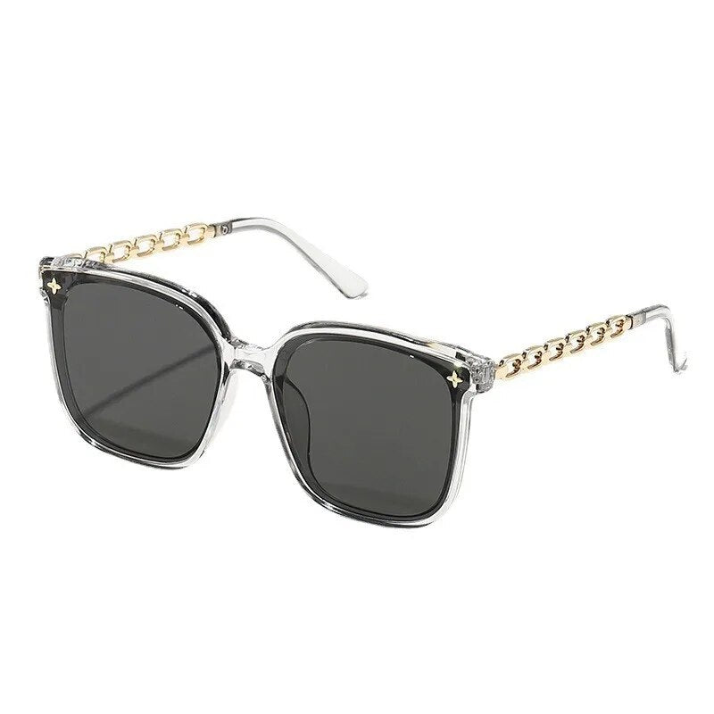 New Sunglasses Female Premium Metal Chain Sunglasses 2024 Wholesale of Fashionable Sunglasses and Sunglasses