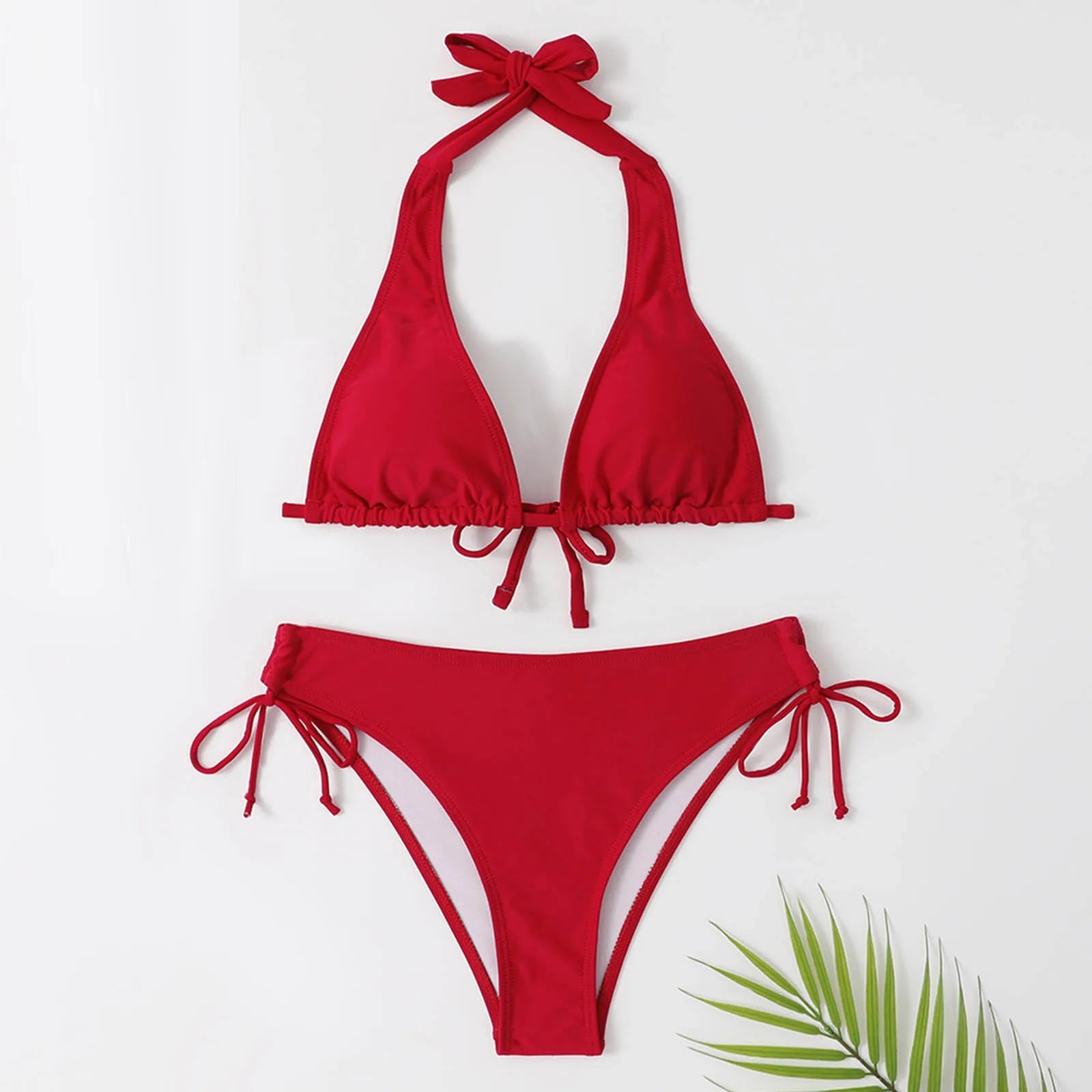 Sexy Bikini Swimsuit Halter Brazilian Bikini Women Swimwear Female Swimsuit Two-Pieces Bikini Set Padded Bather Bathing Suit