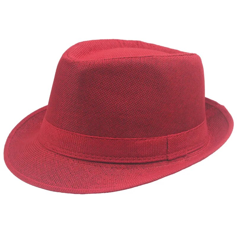 Retro Men Fedoras Top Jazz Felt Wide Brim Hat Summer Old Man Curling Caps Vintage Couple Cap Winter Chapeau Gentleman Sun Hat