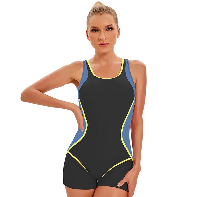 Plus Size 4XL 5XL One Piece Swimsuit Women Sport Monokinis Female Anthletic Open Back Fitness Summer Beach Swimwear Outfits 2024