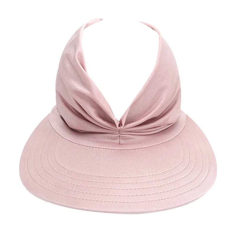 Foldable Summer Beach Hat Big Visor Sun Hats for Women Summer Beach Outdoor UV Protection Top Empty Sport Baseball Caps