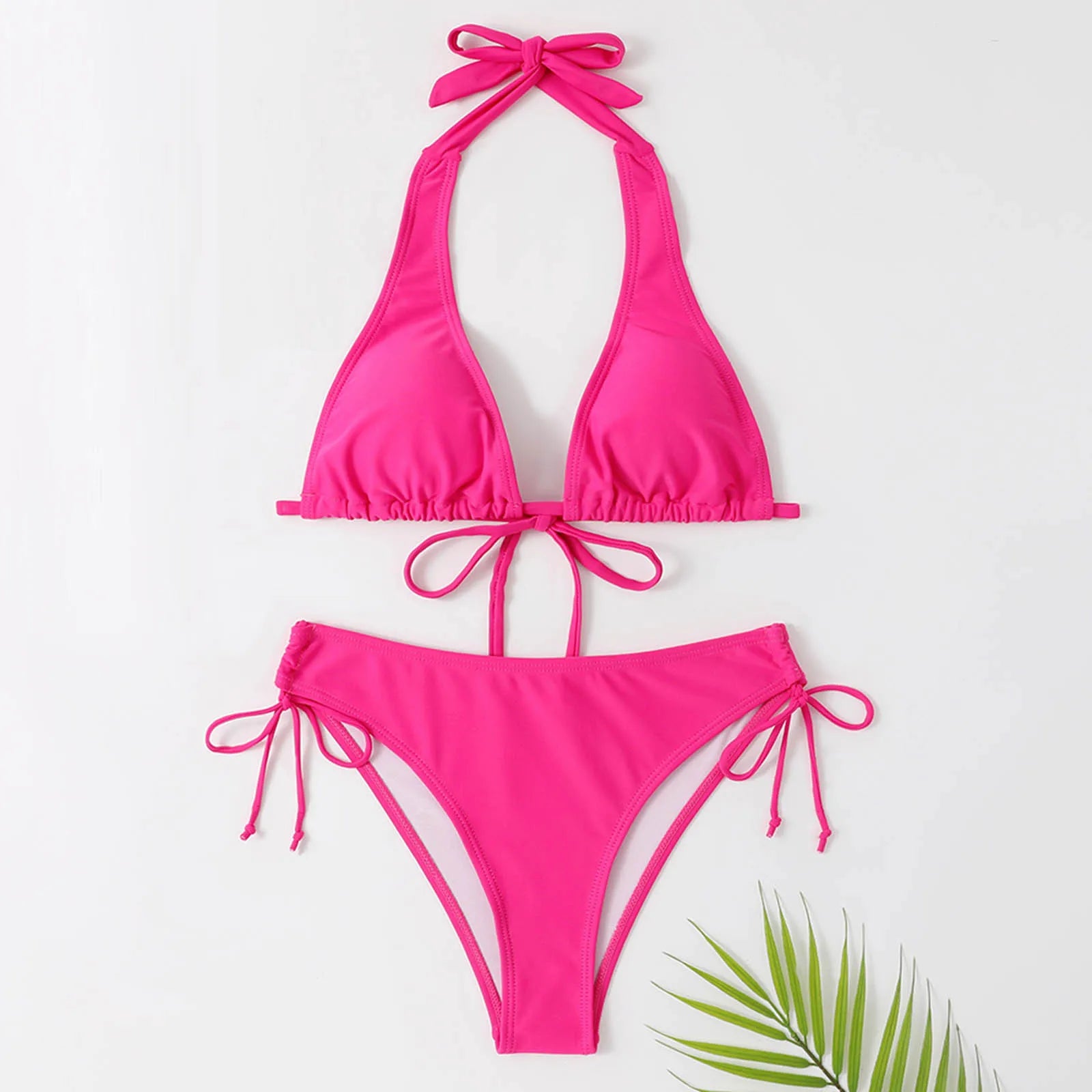 Sexy Bikini Swimsuit Halter Brazilian Bikini Women Swimwear Female Swimsuit Two-Pieces Bikini Set Padded Bather Bathing Suit