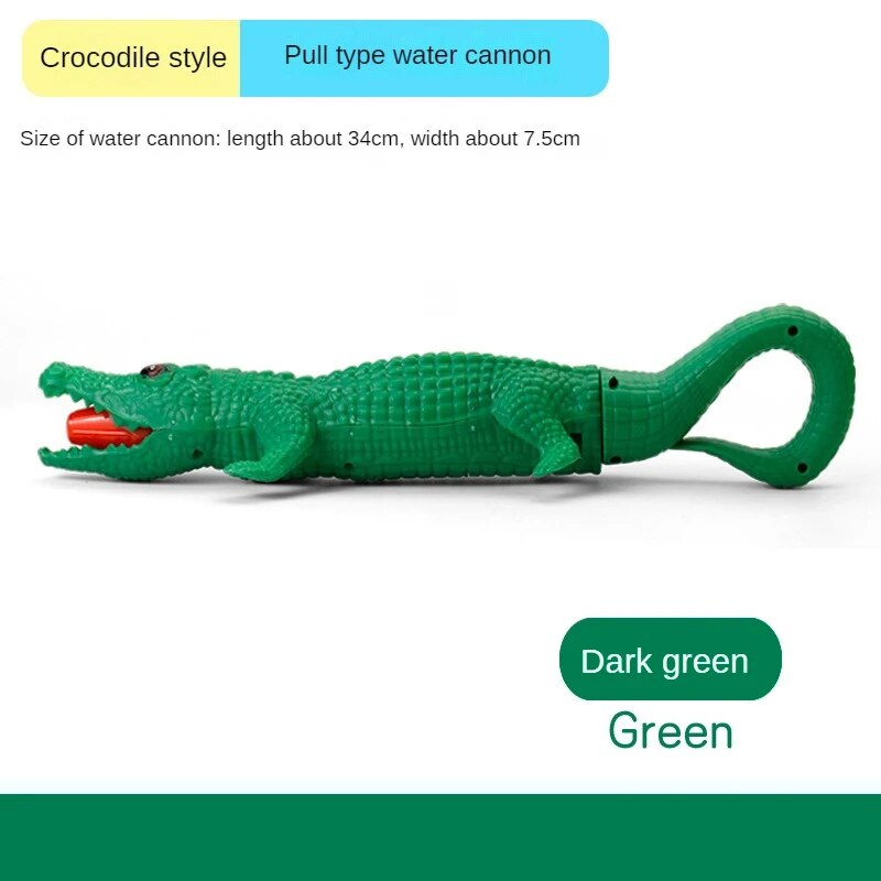 1pc Water Guns Shooter Toy Summer Large Capacity Water Gun Swimming Pool Beach Toys Crocodile Shark Water Gun For Children Kids