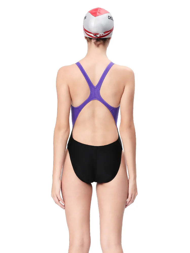 Women One Piece Sports Swimwear Summer Yingfa Competition Training Swimming Suit Teens Girls Fitness Racing Swimsuit