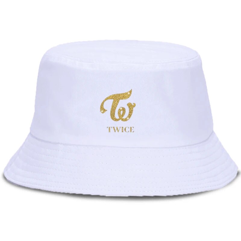 TWICE Momo Mina Unisex Cotton Beach Panama Bucket Hat Men Women Summer Cap Boys Girls Hip Hop Fishing Fisherman Hat