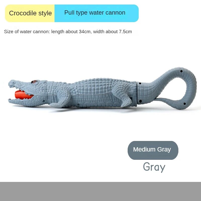 1pc Water Guns Shooter Toy Summer Large Capacity Water Gun Swimming Pool Beach Toys Crocodile Shark Water Gun For Children Kids