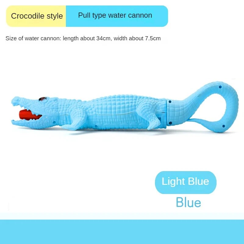 1pc Water Guns Shooter Toy Summer Large Capacity Water Gun Swimming Pool Beach Toys Crocodile Shark Water Gun For Children Kids