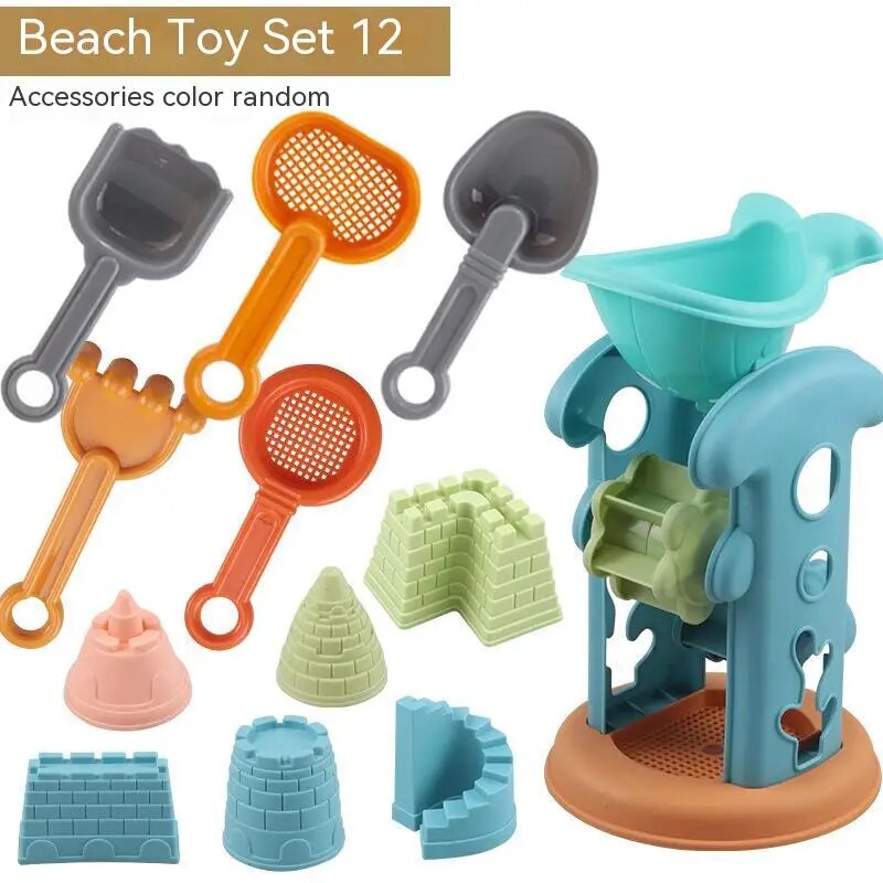 Beach Toys Sandbox Silicone Bucket And Sand Toys Sandpit Outdoor Summer Toy Water Game Play Cart Scoop Child Shovel For Kids