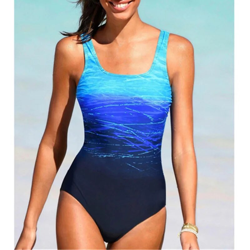 New Sexy One-Piece Large Size Swimwear Push Up Women Plus Size Swimsuit Closed Body Female Bathing Suit For Pool Beach Wear 2022