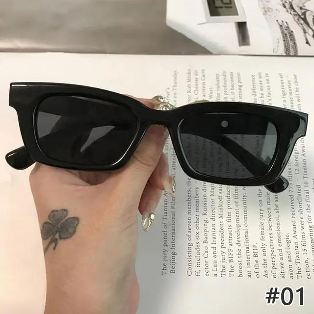 Fashion Square Women Luxury Brand Sunglasses Retro Designer Men Trending UV400 Outdoor Ladies Sun Glasses Shades Eyeglasses 2024